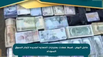 عاجل اليوم.. ضبط عملات بمليارات الحماية الجديدة لتجار السوق السوداء